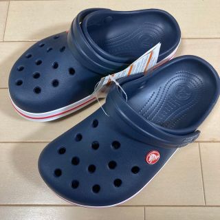 クロックス(crocs)の新品 21㎝ クロックス クロックバンド ネイビー(サンダル)