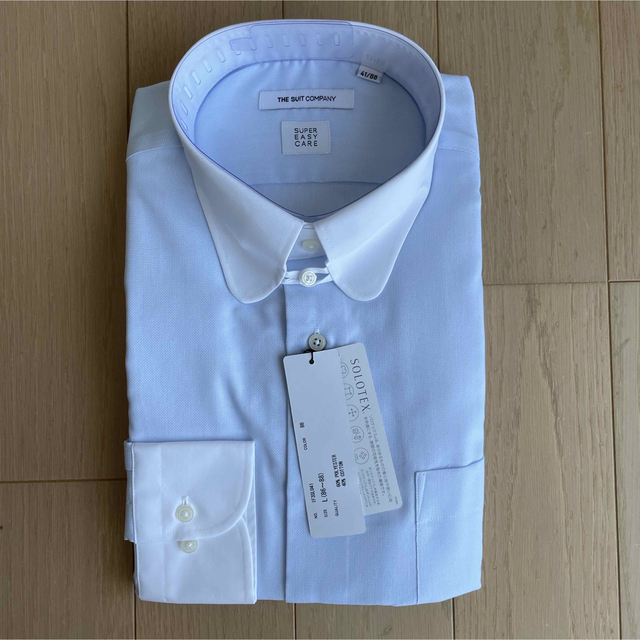 THE SUIT COMPANY(スーツカンパニー)のスーツカンパニー長袖ドレスシャツクレリックタブカラーL（41-88）新品 メンズのトップス(シャツ)の商品写真