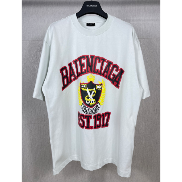 希少デザイン】バレンシアガ☆バックロゴTシャツ プリント HOMME オム-