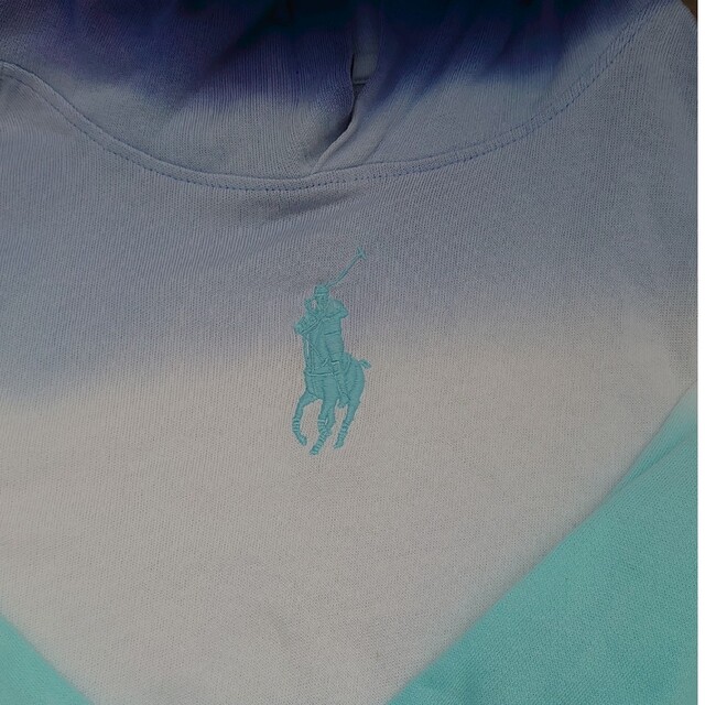 POLO RALPH LAUREN(ポロラルフローレン)の美品　タイダイ　スウェットパーカーワンピ キッズ/ベビー/マタニティのキッズ服女の子用(90cm~)(ワンピース)の商品写真