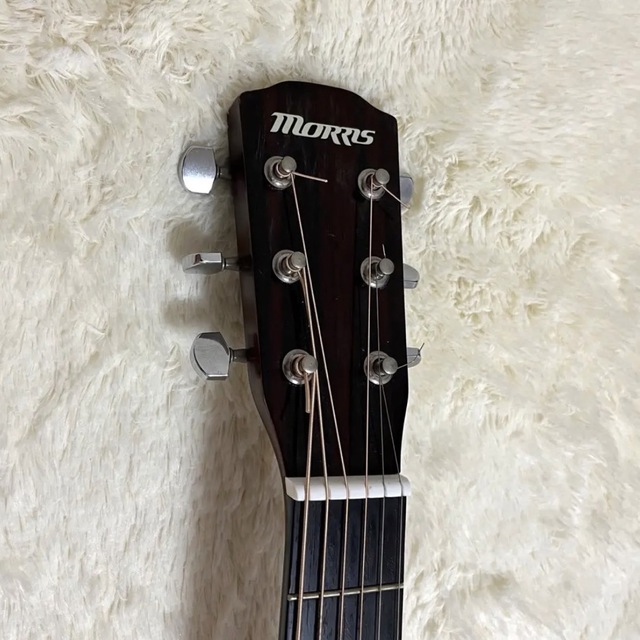 美品】MORRIS ミニアコースティックギター L-A1CS 割引購入 4284円引き