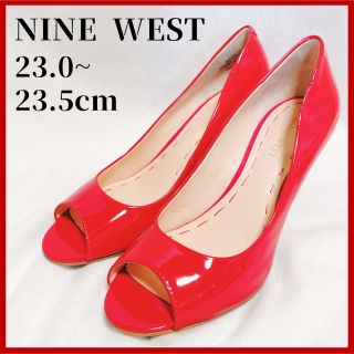 ナインウエスト(NINE WEST)のNINE WEST ナインウエスト オープントゥ パンプス ピンク 6M(23)(ハイヒール/パンプス)