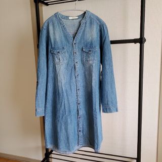 ネイビーナチュラル(navy natural)のデニムワンピース(シャツ)(シャツ/ブラウス(長袖/七分))