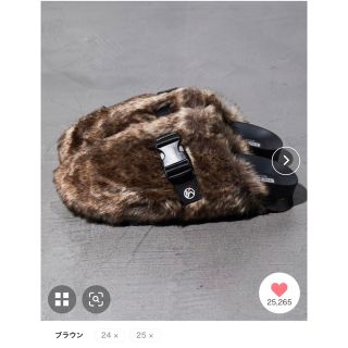 フリークスストア(FREAK'S STORE)のフリークスストア　バックルストラップ　ファーサンダル(サンダル)