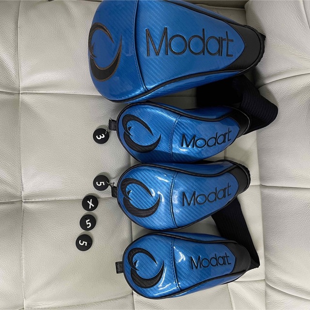 Modart キャディバッグ ブルー&クラブカバーセット 【未使用品】 34