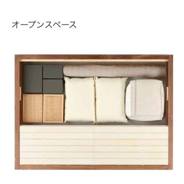 【オーク材】収納ベッド・スモール 収納棚付き