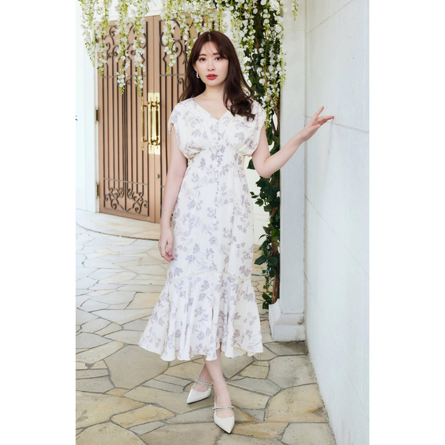 Royal Garden Floral Dressロングワンピース/マキシワンピース