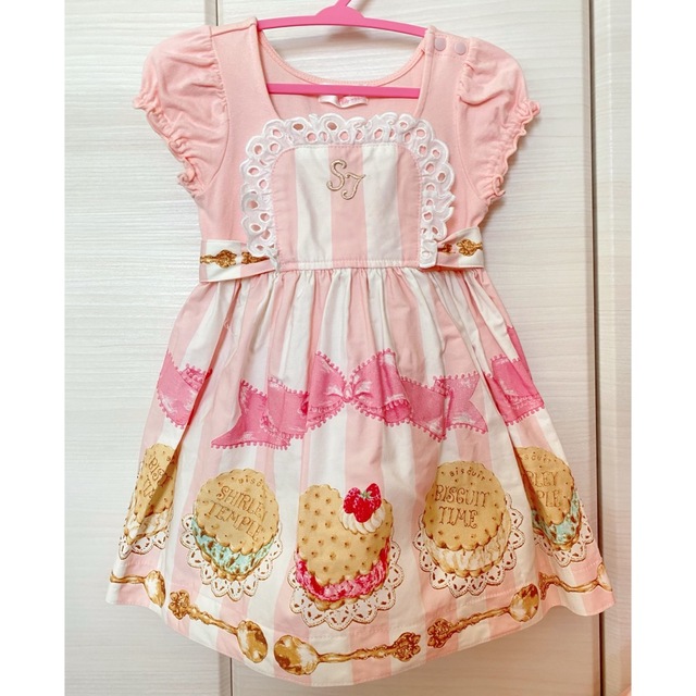 Shirley Temple(シャーリーテンプル)の名作　クッキーサンドワンピース　80 キッズ/ベビー/マタニティのキッズ服女の子用(90cm~)(ワンピース)の商品写真