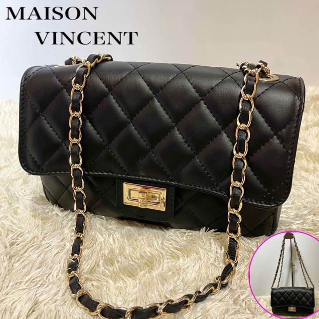 MAISON VINCENT(メゾンヴァンサン)の希少 メゾンヴァンサン MaisonVincent チェーンバッグ キルティング レディースのバッグ(ハンドバッグ)の商品写真