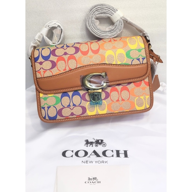 ショルダーバッグ新品 未使用 COACH コーチ ショルダーバッグ マルチカラー