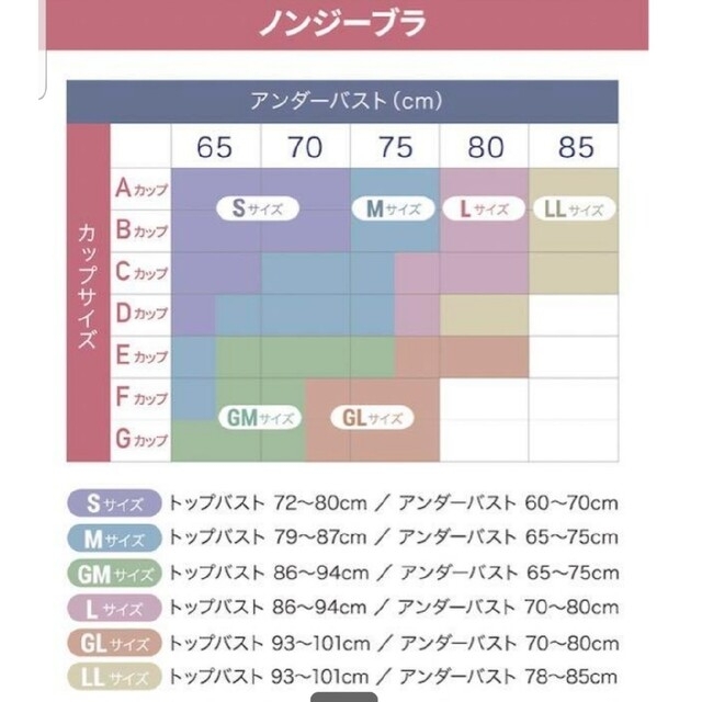 ✩.*˚ノンジーブラ  Lサイズ  シェイディングピンク