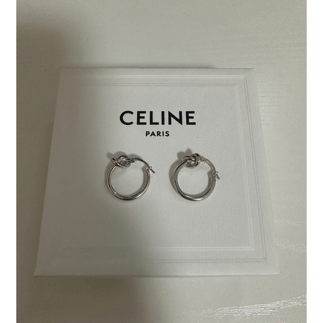 CELINE セリーヌ ノット スモールフープピアス 贅沢品 23460円 www ...