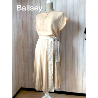 ボールジィ(Ballsey)のBallsey プリーツ巻スカート36サイズ(ひざ丈スカート)