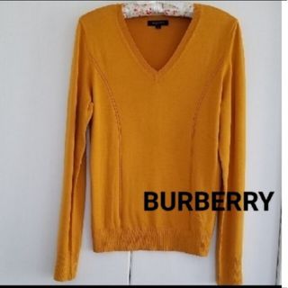 バーバリー(BURBERRY)の未使用　BURBERRY LONDON シルク カシミアVネックニット(カットソー(長袖/七分))