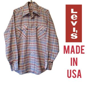 リーバイス(Levi's)の70s～80s USA製 LEVI’S チェックシャツ サイズM(シャツ)