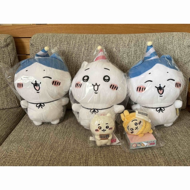 レビュー投稿で選べる特典 ちいかわ ぬいぐるみ ふわふわバッグ ハピバ