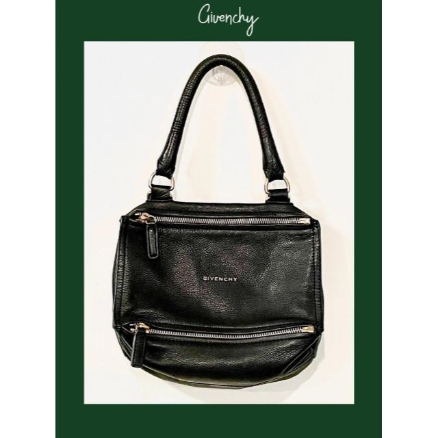 ジバンシー パンドラ 2WAY シワ加工 ショルダーバッグ レザー クロス