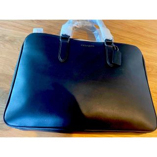 COACH - coach コーチ ビジネス ブリーフケース 牛革 新品 ブラック