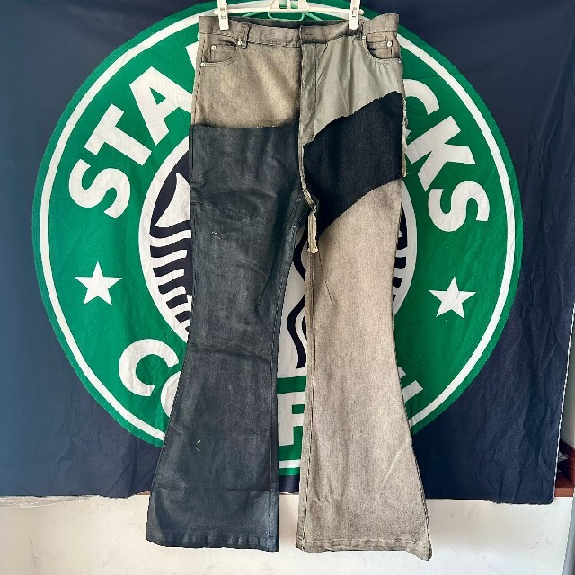 早割クーポン! リックオウエンス ボラン ブーツカットデニム rick