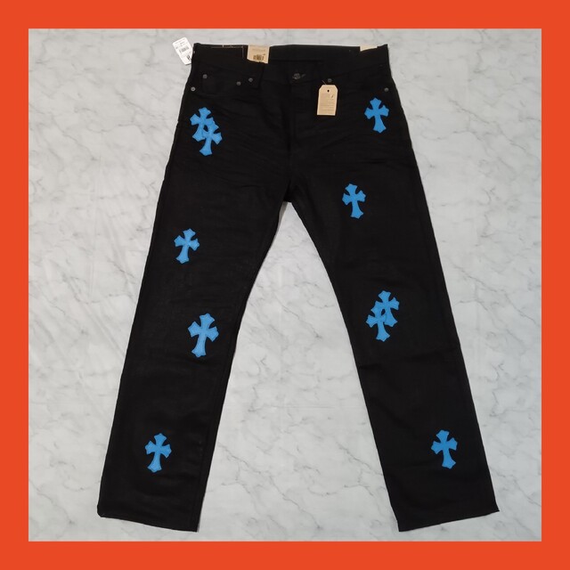 Levi's 501(W36 / 94cm)クロスパッチカスタム 【楽天スーパーセール