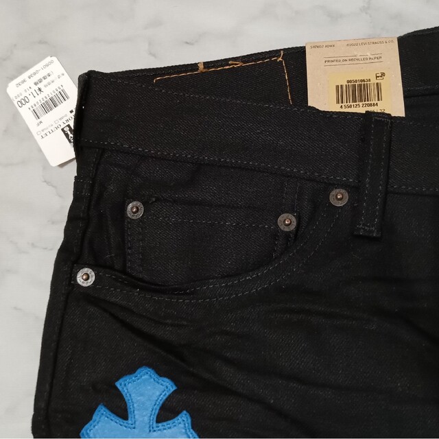Levi's 501(W36 / 94cm)クロスパッチカスタム 【楽天スーパーセール