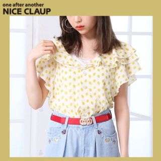 ワンアフターアナザーナイスクラップ(one after another NICE CLAUP)のレトロ★花柄★ブラウス(シャツ/ブラウス(半袖/袖なし))