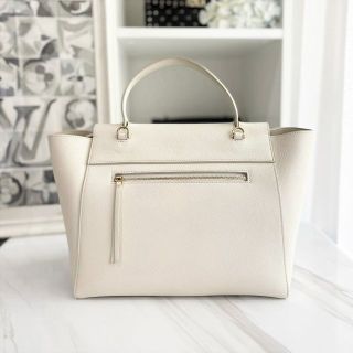 celine - セリーヌ ベルトバッグ ミニ 白 レザー 2way ハンドバッグ
