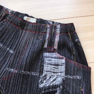 PLEATS PLEASE ISSEY MIYAKE - プリーツプリーズ パンツ デニム転写 4