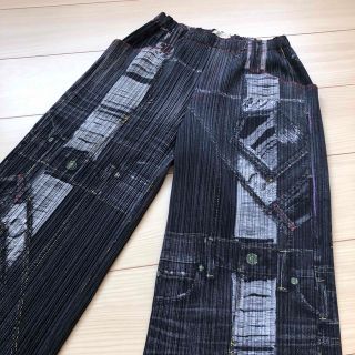 PLEATS PLEASE ISSEY MIYAKE - プリーツプリーズ パンツ デニム転写 4
