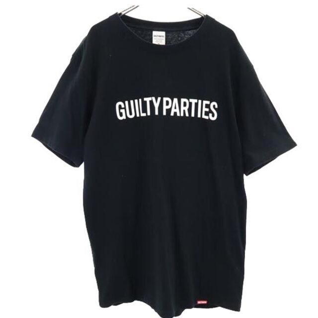 ギルティーパーティー 日本製  ロゴプリント 半袖 Tシャツ XL 黒系 GUILTY PARTIES メンズ   【230504】 メール便可