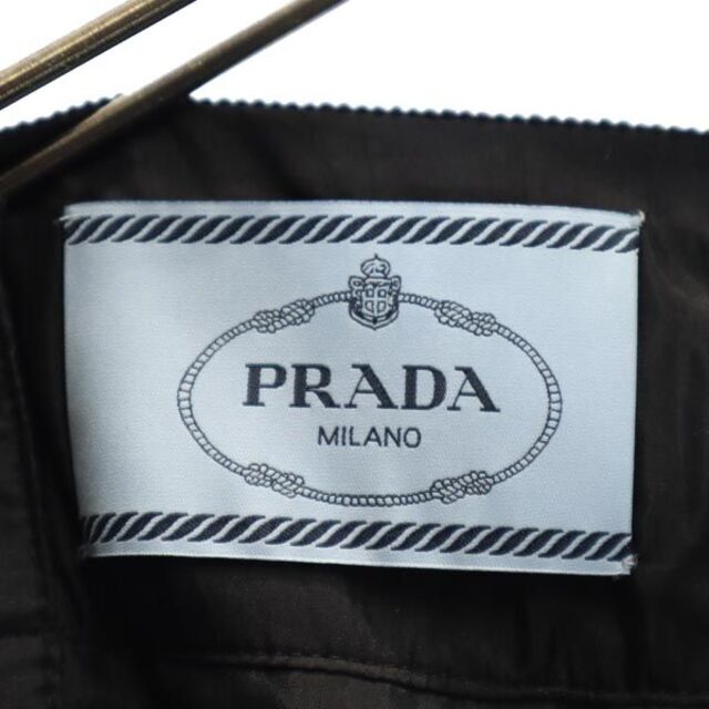 PRADA(プラダ)の未使用 プラダ ウールブレンド ノースリーブ チェック柄 切替 ワンピース 40 ネイビー系 PRADA レディース 【中古】  【230504】 レディースのワンピース(ミニワンピース)の商品写真