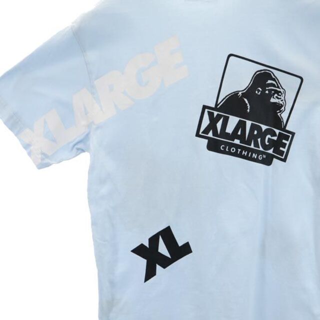 エクストララージ 半袖 Tシャツ S ブルー系 XLARGE ロゴプリント メンズ 【中古】 【230504】