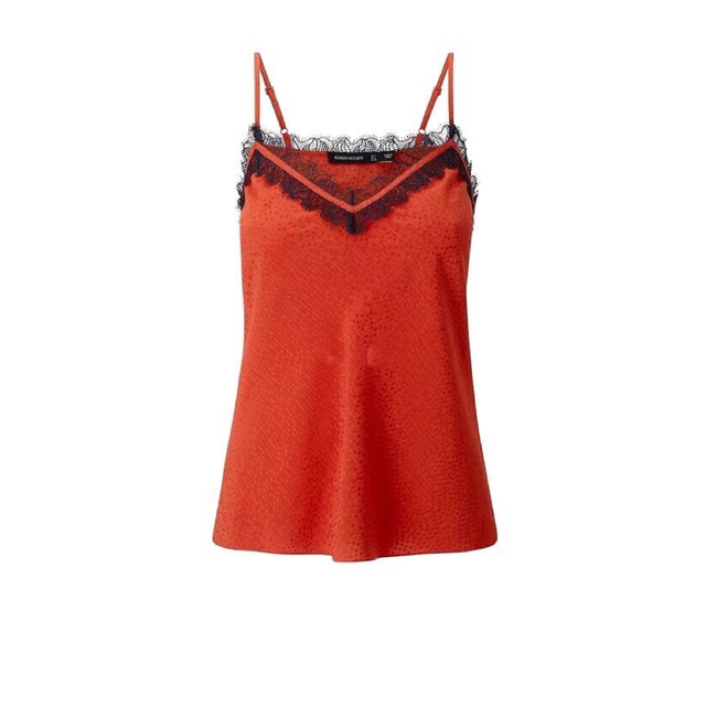 Karen Millen(カレンミレン)のKAREN MILLEN LACE TOP サイズ　UK14 新品、未使用 レディースのトップス(シャツ/ブラウス(半袖/袖なし))の商品写真