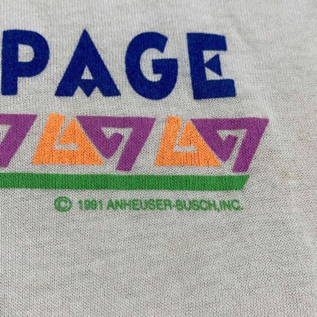 JTZ  ビンテージ 90s USA製 白 バドワイザー　キャンペーン Tシャツ メンズのトップス(Tシャツ/カットソー(半袖/袖なし))の商品写真