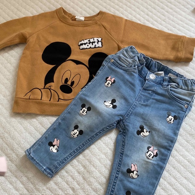 H&M ミッキー トップス デニム 2点 | フリマアプリ ラクマ
