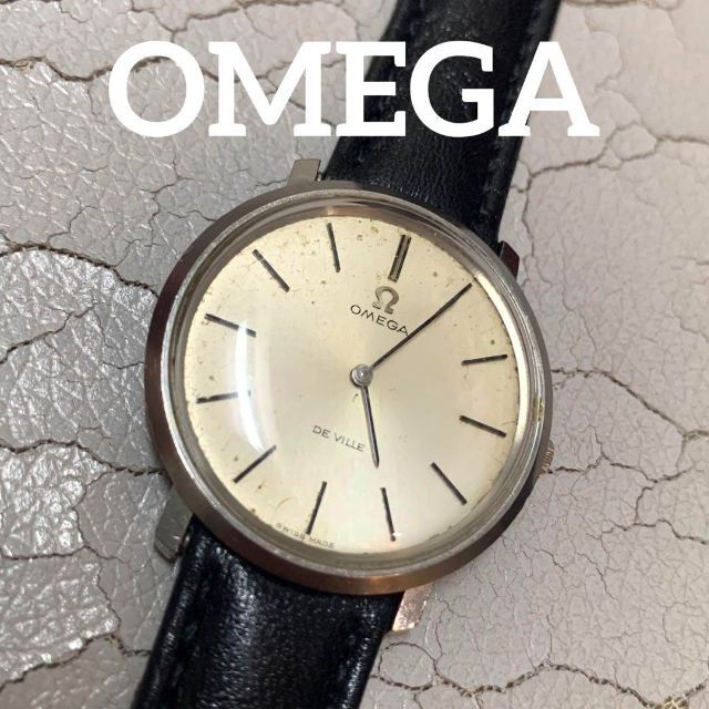 約165-20cm材質☆稼働品☆OMEGA オメガ デビル 手巻き アンティーク レディース 腕時計