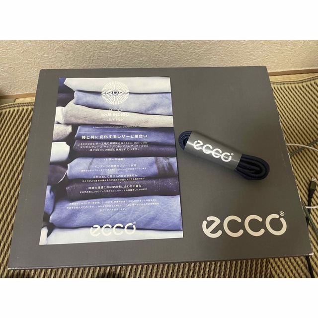 ECHO(エコー)のECCO（エコー）人気のミドル・ハイカットスニーカー　未使用　替ヒモ付き メンズの靴/シューズ(スニーカー)の商品写真