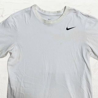 JTV NIKE ビンテージ  白 ナイキ　ドライフィット　スウッシュ Tシャツ(Tシャツ/カットソー(半袖/袖なし))