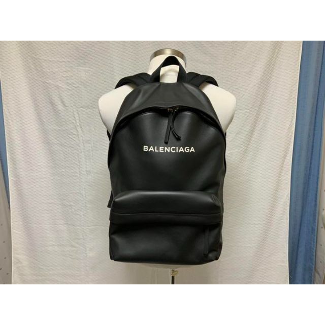 本物 超美品 バレンシアガ オールレザー エブリデイ バックパック