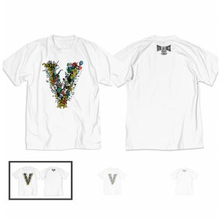 VIVA LA ROCK サインはV 綿Tシャツ （ホワイト）(音楽フェス)