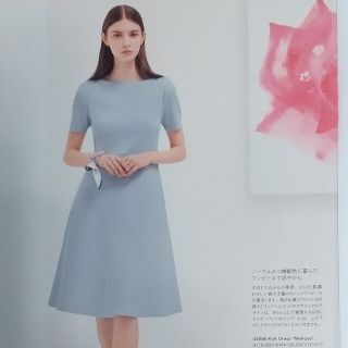 フォクシー(FOXEY)のFOXEY新品未使用🍀ニットドレス🍀melroseアイスブルー38(ひざ丈ワンピース)