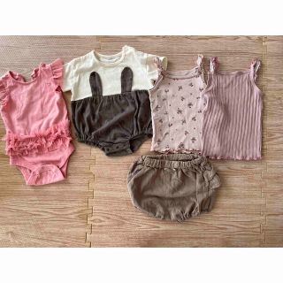 ベビーギャップ(babyGAP)の【さつまいも様専用】女の子80 下着ロンパース(ロンパース)