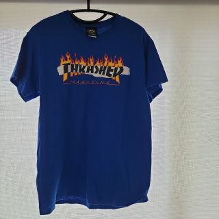 スラッシャー(THRASHER)のTHRASHER　半袖Tシャツ　ブルー　Mサイズ　ユニセックス　美品(Tシャツ/カットソー(半袖/袖なし))