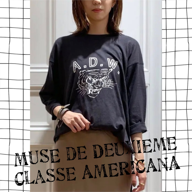 Deuxieme Classeアメリカーナ バックヘンリー タイガー ネイビー