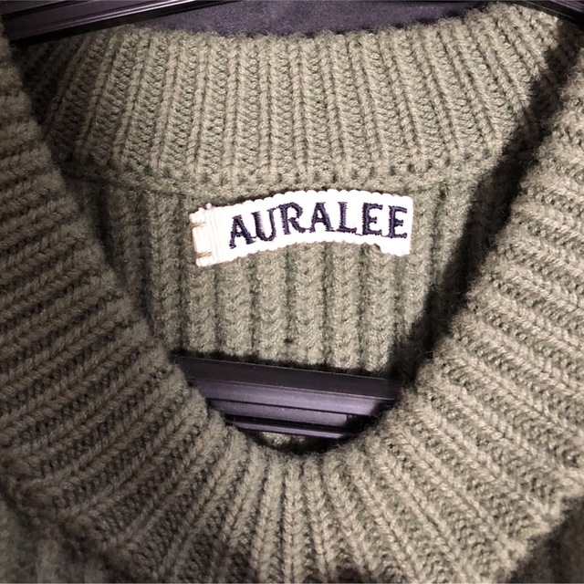 AURALEE ニット グリーン 3