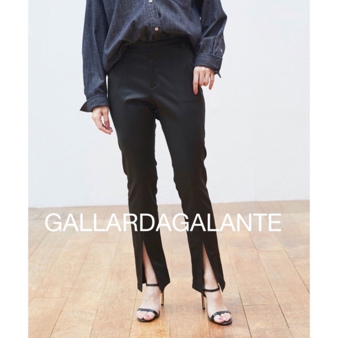 新品　GALLARDAGALANTE スリットサテンスキニーパンツ　サイズ0