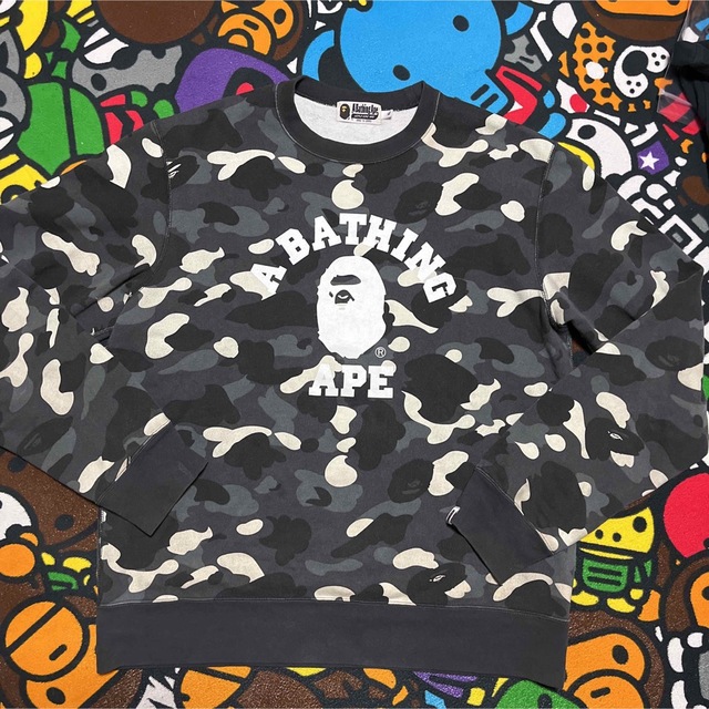 APE BAPE KAWS CITY CAMO 迷彩 パーカー スウェット XL オリジナル ...