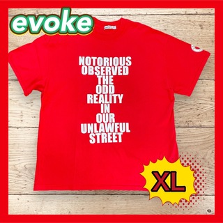 【超希少！】デッドストック　evoke イヴォーク　イボーク　Tシャツ　XL(Tシャツ/カットソー(半袖/袖なし))
