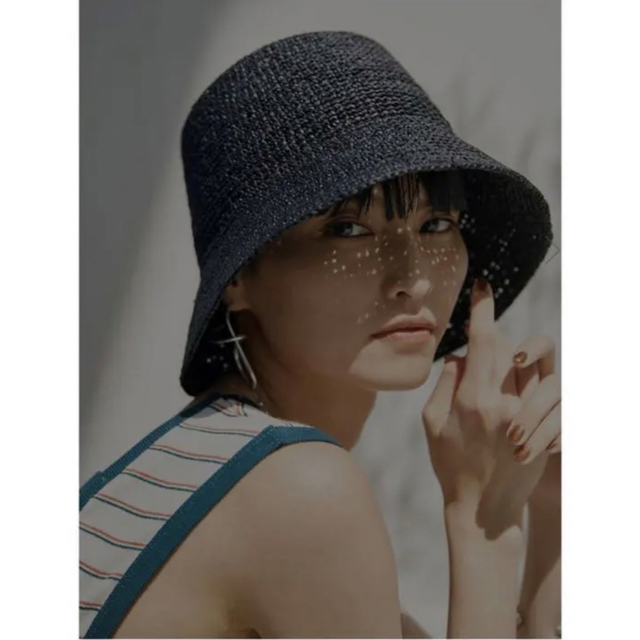 Ameri VINTAGE(アメリヴィンテージ)の【新品】Ameri MEDI RAFFIA LADY HAT レディースの帽子(麦わら帽子/ストローハット)の商品写真