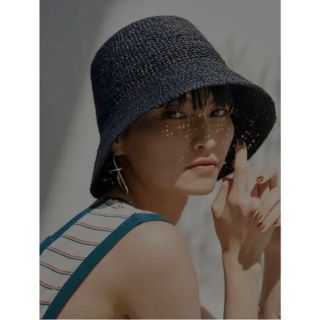 アメリヴィンテージ(Ameri VINTAGE)の【新品】Ameri MEDI RAFFIA LADY HAT(麦わら帽子/ストローハット)